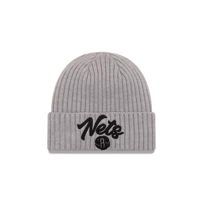 Sapca New Era Brooklyn Nets NBA NBA Draft Cuff Knit Beanie - Gri